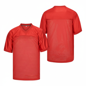 Camiseta de Fútbol Americano para Hombre, Sublimada, Lisa, 100% Poliéster, de Alta Calidad, Transpirable, de Secado Rápido, Antibacteriana, para Deportes - Product Image 1