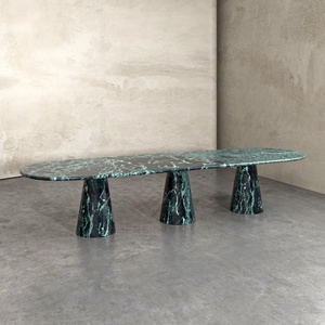 Mesa de Comedor Extra Grande de Mármol <span class=keywords><strong>Verde</strong></span> Apli, Muebles de Piedra Natural Personalizados, Mesas de Lujo para Interiores de Prestigio - Product Image 3