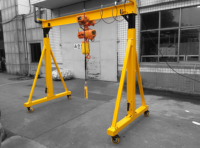 Grue à portique électrique réglable de 1 tonne, 2 tonnes, 3 tonnes, cadre de grue à portique mobile portable de 5 tonnes