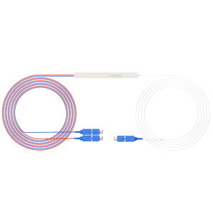 ตัวแยกสัญญาณไฟเบอร์ออปติกแบบ Passive PLC ขนาดเล็ก 1x2 SC/UPC สำหรับเครือข่าย FTTH ODN ที่ขายดี - Product Image 5