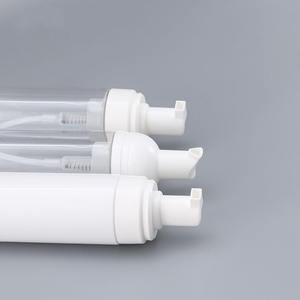 80ml 100mL 120ml 150ml 200ml 250ml <span class=keywords><strong>PET</strong></span> blanco transparente jabón espuma bomba botellas con bomba y tapa - Product Image 2