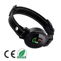 Wiederaufladbares Intelligentes Anti-Bell-Halsband 6 Einstellbare Empfindlichkeitsstufen Vibration Piepton Kunststoffmaterial für Kleine/Mittlere Hunde