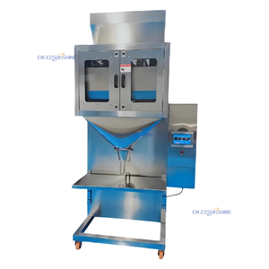 Machine de remplissage de granulés entièrement automatique à double tête avec pesage et déchargement synchronisés, corps en acier inoxydable 304 - Product Image 1