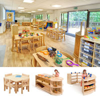 Ensemble table et chaises en bois Montessori modernes pour enfants, pour les classes préscolaires et les jardins d'enfants, mobilier d'apprentissage précoce pour tout-petits