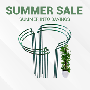 Supports de plantes demi-circulaires en métal, anneaux de jardin en acier thermolaqué <span class=keywords><strong>pour</strong></span> pivoines, tomates et fleurs grimpantes - Product Image 1