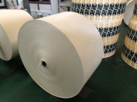 Rouleaux de papier kraft pour tableaux blancs, personnalisés, duplex C1S GC1 FBB, fond gris, papier couché PE pour gobelets, bols et boîtes à emporter
