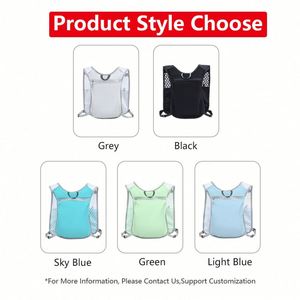 Lightweight Reflective <b>Hydration</b> Running Vest with Polyester Lining Portable <b>Backpack</b> for Outdoor Trail Running and Gym Use - Product Image 6