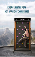 Máquina Comercial Vertical de Escalada en Roca con Pantalla LED, Paro de Emergencia, Equipo de Entrenamiento de Escalada Infinita para Gimnasio en Casa