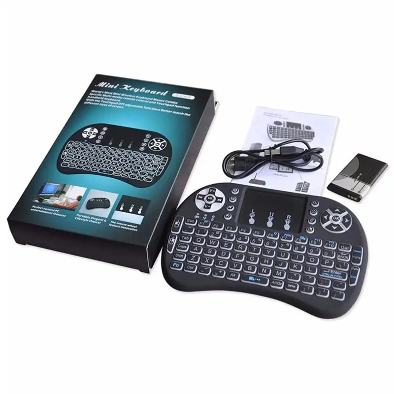 Mini Wireless Keyboard Air Fly Mouse Gyro Sensing sensor Remote Control 2.4G i8 mini drahtlose tastatur