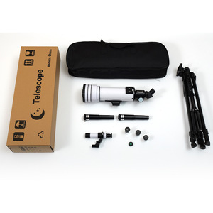 Astronomical Telescope 40070 White Objective Lens Black Tripod Professional Stargazing For Adults And Children - Product Image 1