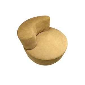 Fauteuil rond en forme de noix de cajou créatif, salon, réception, moulage monobloc, éponge, compression sous vide, canapés de salon - Product Image 1