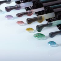 KNC-Vernis à œil de chat, 12 couleurs, 7.5 ml par bouteille, sans paillettes, effet laser, pour salon de manucure