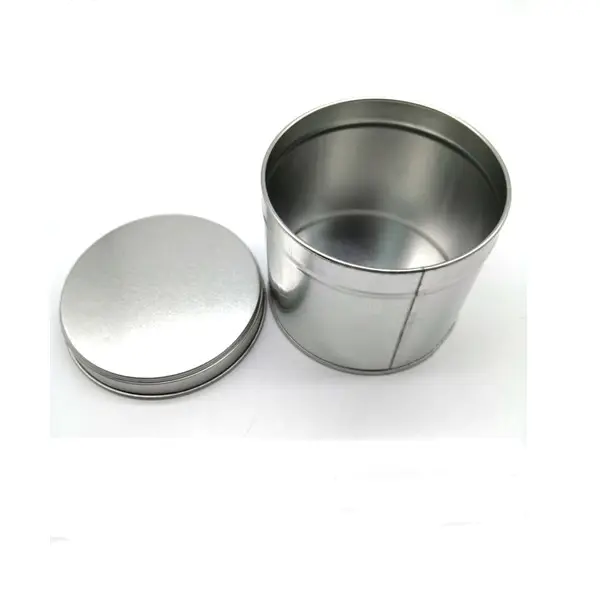 food grade plain tinplate round spice tins factory