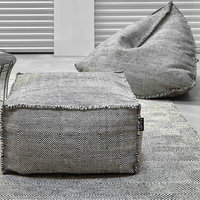 Haut de gamme moderne salon Poufs pouf pouf carré pouf extérieur Pouf canapé-lit chaise longue couverture étanche pour chambre