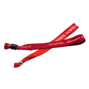 Cheap sublimation printed event wristbands with logo