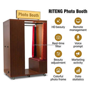 Kiosque <span class=keywords><strong>photo</strong></span> vintage, machine à selfie tout-<span class=keywords><strong>en</strong></span>-un avec impression instantanée et système de paiement multiple - Product Image 3