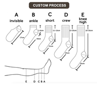 Chaussettes mi-mollet personnalisées de marque, en coton côtelé très élastique, vente en gros, unisexe, noires et blanches, décontractées, sportives, OEM