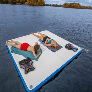 แพลตฟอร์มว่ายน้ำสำหรับแพลตฟอร์มปาร์ตี้สำหรับเรือยอชท์และเรือโป๊ะ PVC เรือพองลอยทะเลสาบที่เดินทางมาพักผ่อน - Product Image 6