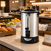 Bouilloire électrique en acier inoxydable 30L, distributeur de boissons 1600W avec contrôle de température et fonction maintien au chaud