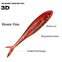 NOUVEAU OEM Leurre souple bionique imprimé en 3D, type Pinfish, 12,5 cm, 11 g, 2 pièces/paquet, pour la pêche avec nage simulée