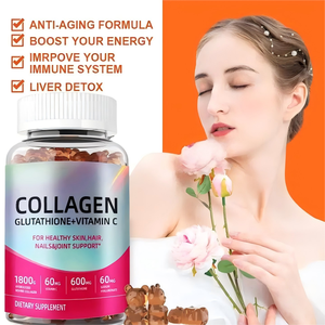 Productos de belleza Suplementos de colágeno Pqq L-glutatión Vitamina C Gummy para blanquear la piel y lucir más joven - Product Image 5