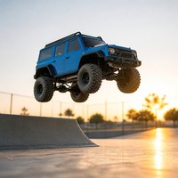Voiture RC rapide 4x4 Drift SUV 2,4 GHz Télécommandée LED Bleue Direction Proportionnelle ABS+Métal 1:16 Jouet Tout-Terrain