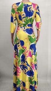 <span class=keywords><strong>Abito</strong></span> <span class=keywords><strong>lungo</strong></span> floreale estivo esotico a <span class=keywords><strong>mezza</strong></span> <span class=keywords><strong>manica</strong></span> Maxi <span class=keywords><strong>abito</strong></span> da donna con scollo a V - Product Image 5