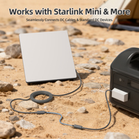 Cable de Extensión de PVC con Protección EMI de 10A CC, Compatible con Starlink Mini y Starlink Gen 3