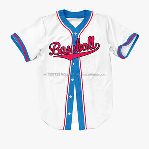 Camiseta de Béisbol Personalizada por Sublimación, Chaqueta Deportiva Corta, Transpirable, de Secado Rápido, Uniforme de Softbol, Moda Deportiva para Hombre y Mujer - Product Image 1
