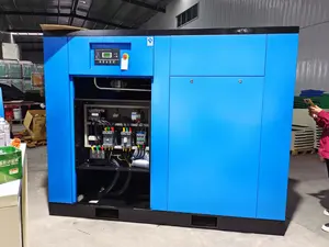 Supporto personalizzato 55kw 75kw 110kw 132kw compressori d'aria silenziosi rotanti 8bar 10bar 12bar compressore d'aria a vite industriale