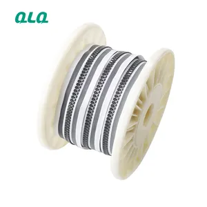 Good Selling Zipper Reflective Resin Zipper A Grade Pom Injection Plastic Film With Reflective Tape Reflective Zipper