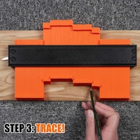 Gabarit de contour réglable de 5 et 10 pouces avec verrouillage pour copie précise des formes irrégulières pour le bricolage, l'industrie, OEM/ODM