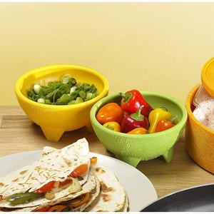 Tazon-plato <span class=keywords><strong>de</strong></span> plástico para servir Salsas <span class=keywords><strong>Molcajete</strong></span> <span class=keywords><strong>de</strong></span> México, cuencos para Salsa, sin Bpa - Product Image 3