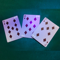 Jeu de cartes de poker anti-triche de haute qualité du fabricant, imprimées et luminescentes dans le noir, cartes à jouer personnalisées, les meilleures cartes de jeu de casino