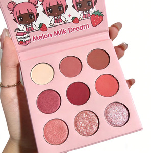 Paleta de Sombras de Ojos de 9 Colores, Alta Pigmentación, Resistente al Agua, Mate, Brillante, Vegana, Personalizable - Product Image 6