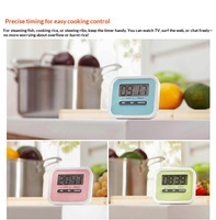 Temporizador Digital de Cocina LCD Magnético Grande de Plástico con Cronómetro, Alarma y Soporte, Ecológico, Funciona con Pilas AAA, Práctico para Cocinar