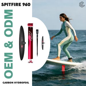 ชุดไฮโดรฟอยล์ Spitfire 960 คาร์บอน สีแดง พร้อมเสาอะลูมิเนียม สำหรับเล่นเซิร์ฟฟอยล์และเวฟวิงฟอยล์ - Product Image 1