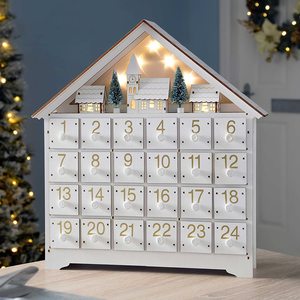 24-Day Christmas Countdown Calendar <b>Numbered</b> Calendar Ornament Home Decor Craft Piece - Product Image 1
