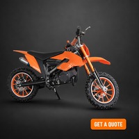 Moto tout-terrain pour enfants 49cc, 2 temps, refroidissement par air, roues en alliage, frein à disque avant et arrière, démarrage par lanceur, pour la conduite hors route