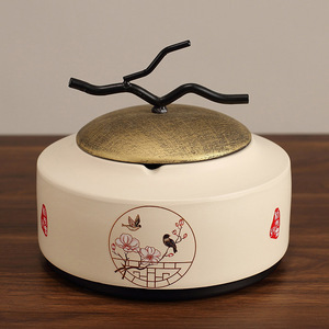 กล่องกระดาษทิชชูอเนกประสงค์พร้อมดีไซน์รูปนกและดอกไม้ ที่เก็บของบนโต๊ะเรซิ่นสำหรับตกแต่งโต๊ะกาแฟในห้องนั่งเล่น - Product Image 1