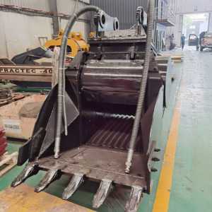 Bibo Meilleur Prix Godet de concassage hydraulique pour excavatrice 20 tonnes 25 tonnes, type à mâchoires, résistant à l'usure, pour pierre, béton, roche T - Product Image 2