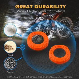 NICECNC 2 pièces Bouchons de roulement de roue arrière pour <span class=keywords><strong>KTM</strong></span> 125 150 SX 250 <span class=keywords><strong>350</strong></span> 450 SXF XCF 2003-2011 <span class=keywords><strong>2012</strong></span> - Product Image 3