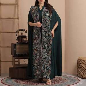 ชุดอาบายะห์ประดับคริสตัลหรูหรา งานฝีมือประณีต คุณภาพสูง เหมาะสำหรับงานเลี้ยงตอนเย็นสำหรับสตรีชาวมุสลิม - Product Image 1