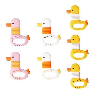 Jouets de dentition en silicone en forme de canard pour bébés et tout-petits, sans BPA, doux et sûrs, articles pour bébés, boutique pour enfants - Product Image 4