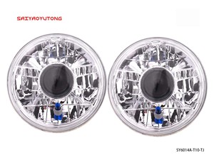 Lampada da <span class=keywords><strong>auto</strong></span> <span class=keywords><strong>d</strong></span>'<span class=keywords><strong>epoca</strong></span> da 7 pollici 6014 Semi-chiusa universale rotonda 176mm di diametro 50 watt nuovo modello di stato Bronco - Product Image 3