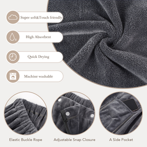 Custom Embroidery logo Beauty Salon Spa Beauty <strong>Towel</strong> Body Absorbent Shower <strong>Wrap</strong> Bath Skirt Microfibre <strong>Towel</strong> - Product Image 3