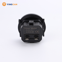 Compteur horaire YINGCAN SH-1, fréquencemètre industriel, tachymètre numérique, compteur de régime moteur, 50/60 Hz, 10 V-80 V CC, AC100V-250V, plastique, 6 chiffres