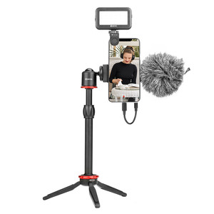 Smartphone By-vg350 avec mini trépied, tube d'extension, lumière LED et microphone Mm1 pour <span class=keywords><strong>YouTube</strong></span>, TikTok, Facebook et vlogging - Product Image 3