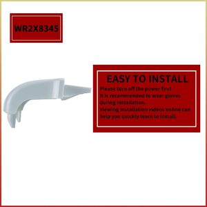 WR2X8345 Support de fixation d'extrémité de barre de porte de <span class=keywords><strong>réfrigérateur</strong></span>, pièce de rechange, lot de 2, compatible avec les réfrigérateurs GE <span class=keywords><strong>Hotpoint</strong></span> - Product Image 6