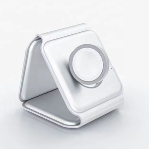 Nhà Cung Cấp Tốt Nhất Xách Tay Mini 3 Trong 1 Gấp Từ Sạc Không Dây Dock 15W Nhanh Chóng Sạc Cảm Ứng Cho Điện Thoại Tai Nghe Đồng Hồ - Product Image 3